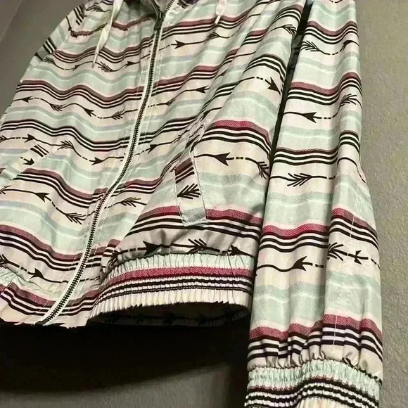 Empyre Aztec Hooded Windbreaker Jacket Drawstring - Picture 3 of 6